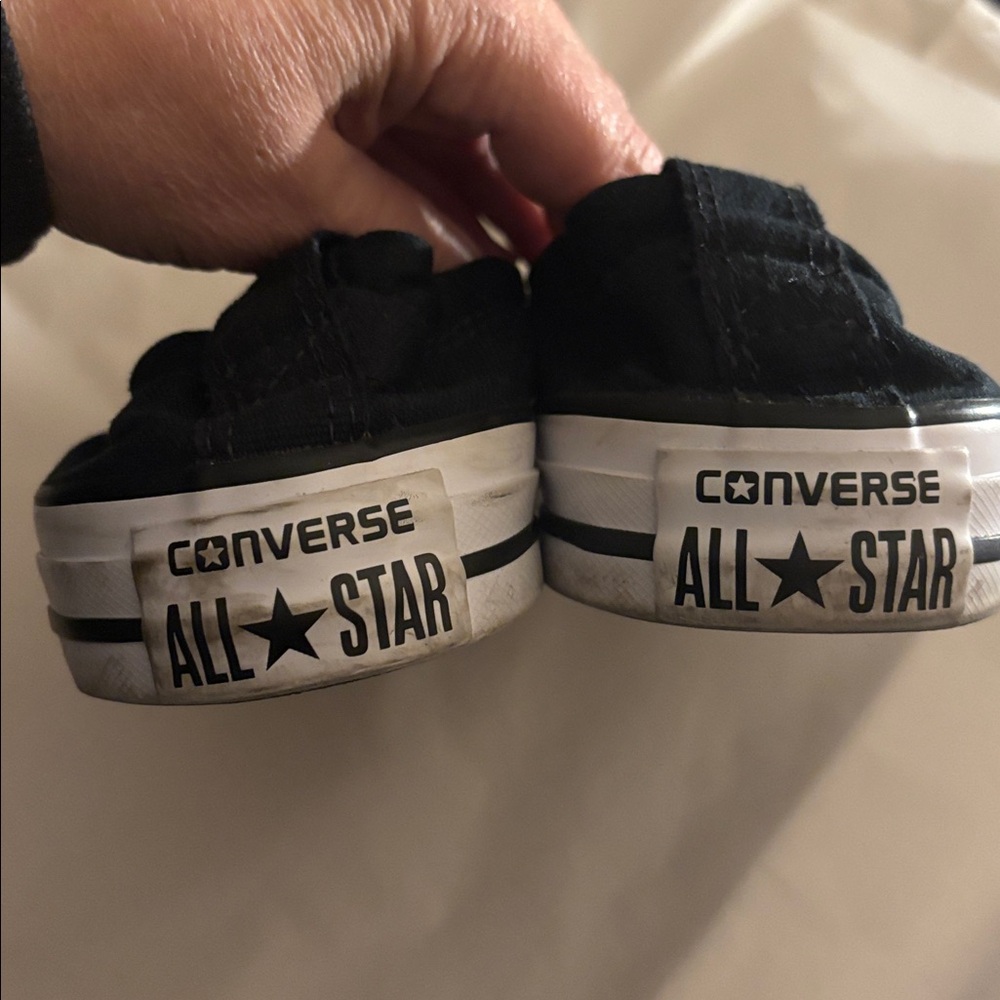 Converse All Star Black and White Sneakers - Picture 4 of 5